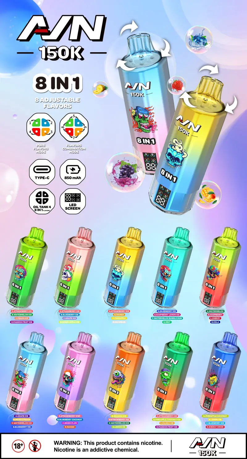 Aivono 150k Puffs 8 in 1 AIM Disposable Vape Free Shipping
