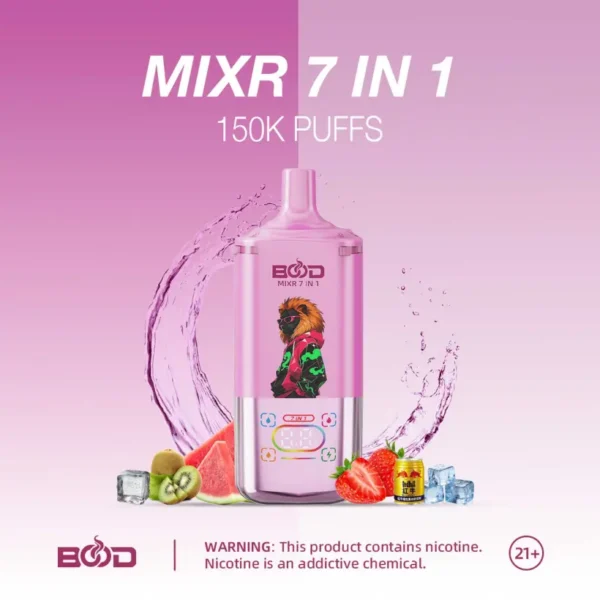 BOOD 150K Puffs MIXR 7 in 1 Flavors Disposable Vape Wholesale Free Shipping 9 BOOD 150K Puffs MIXR 7 in 1 Flavors Disposable Vape Wholesale Free Shipping
