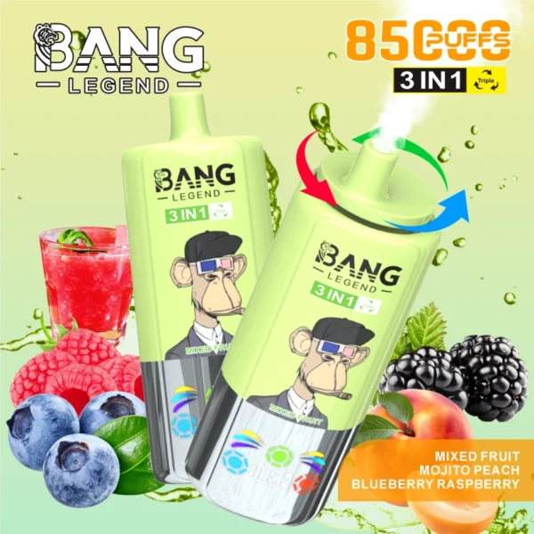 Bang Legend 85000 Puffs 85k 3 in 1 Disposable Vape Free Shipping China Warehouse