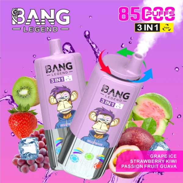 Bang Legend 85000 Puffs 85k 3 in 1 Disposable Vape Free Shipping China Warehouse