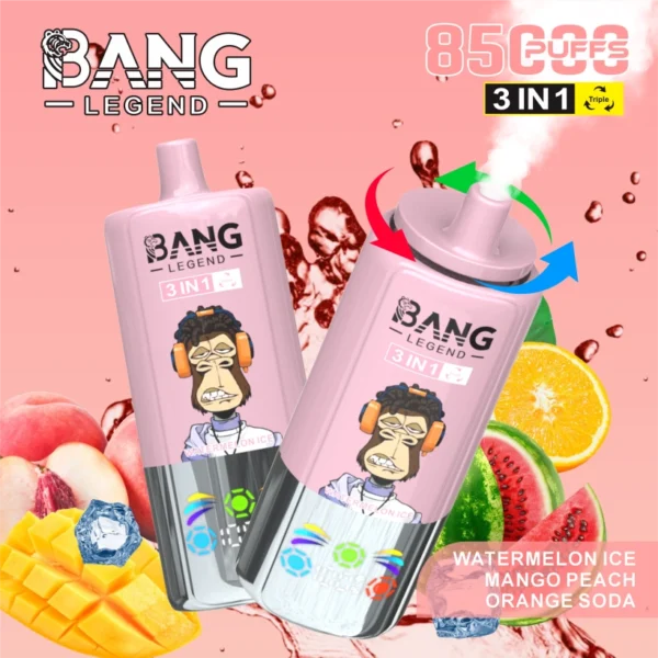 Bang Legend 85000 Puffs 85k 3 in 1 Disposable Vape Free Shipping China Warehouse