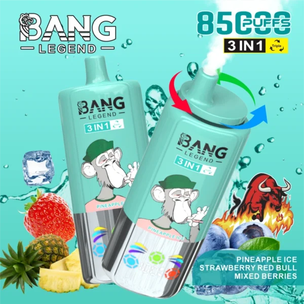 Bang Legend 85000 Puffs 85k 3 in 1 Disposable Vape Free Shipping China Warehouse