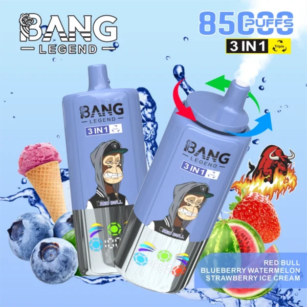 Bang Legend 85000 Puffs 85k 3 in 1 Disposable Vape Free Shipping China Warehouse