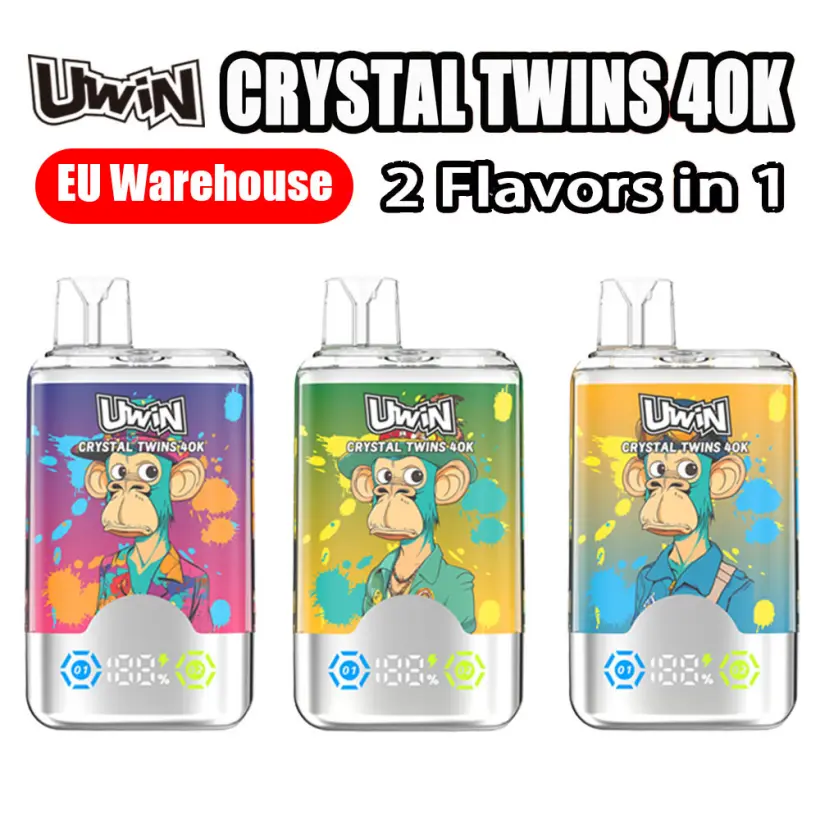 EU Vape Uwin 40k Puffs Crystal Twins 2 in 1 Electronic Cigarette Free Shipping 1 EU Vape Uwin 40k Puffs Crystal Twins 2 in 1 Electronic Cigarette Free Shipping