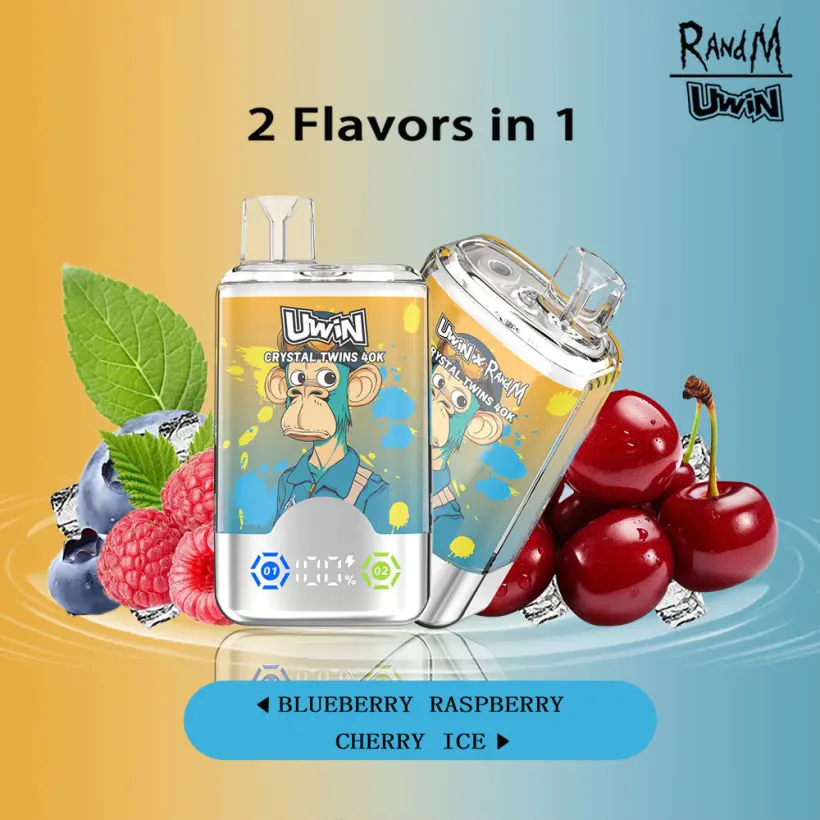 EU Vape Uwin 40k Puffs Crystal Twins 2 in 1 Electronic Cigarette Free Shipping 2 EU Vape Uwin 40k Puffs Crystal Twins 2 in 1 Electronic Cigarette Free Shipping