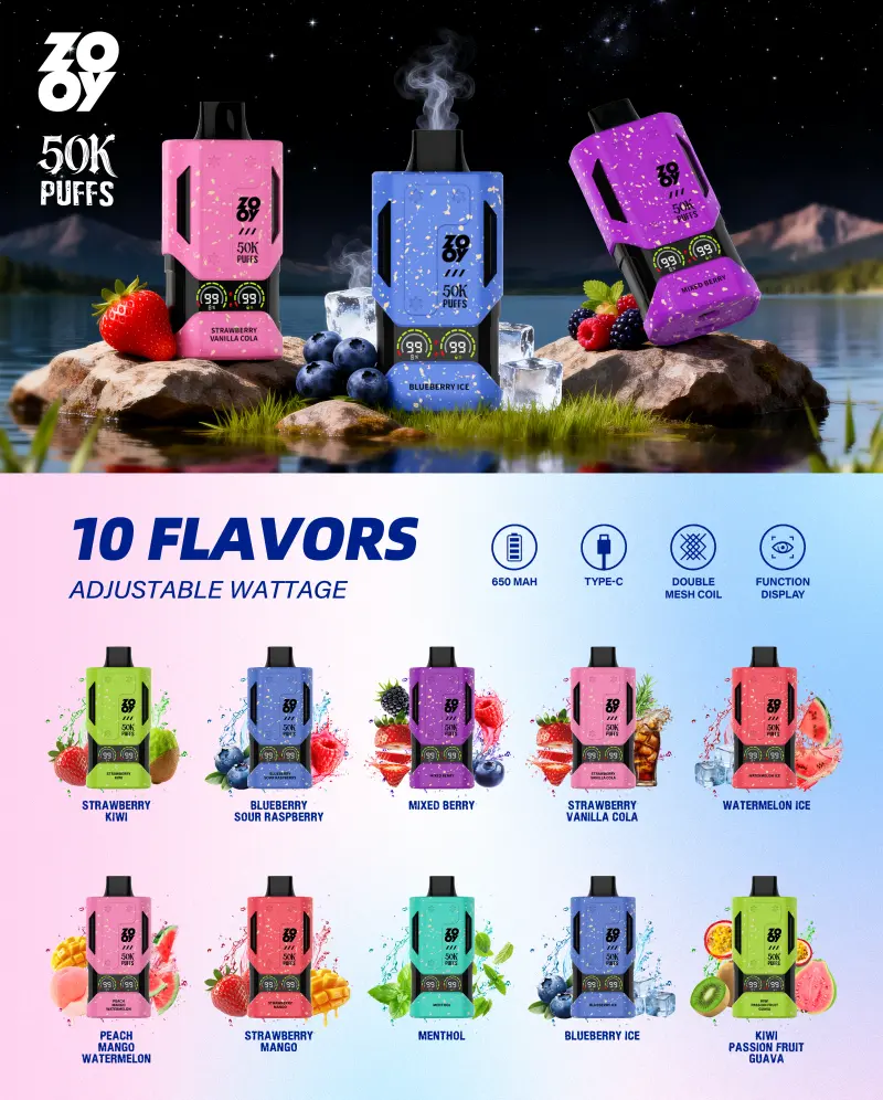 EU Vape ZOOY 50000 Puffs 50k Screen Best Disposable E Cigarette Free Shipping 16 EU Vape ZOOY 50000 Puffs 50k Screen Best Disposable E Cigarette Free Shipping