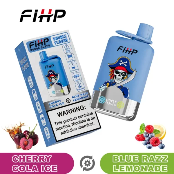 FIHP 40k Puffs 2 in 1 Double Flavors Disposable Vape 40000 EU Warehouse