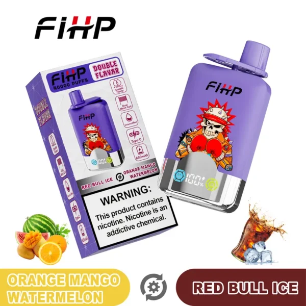 FIHP 40k Puffs 2 in 1 Double Flavors Disposable Vape 40000 EU Warehouse