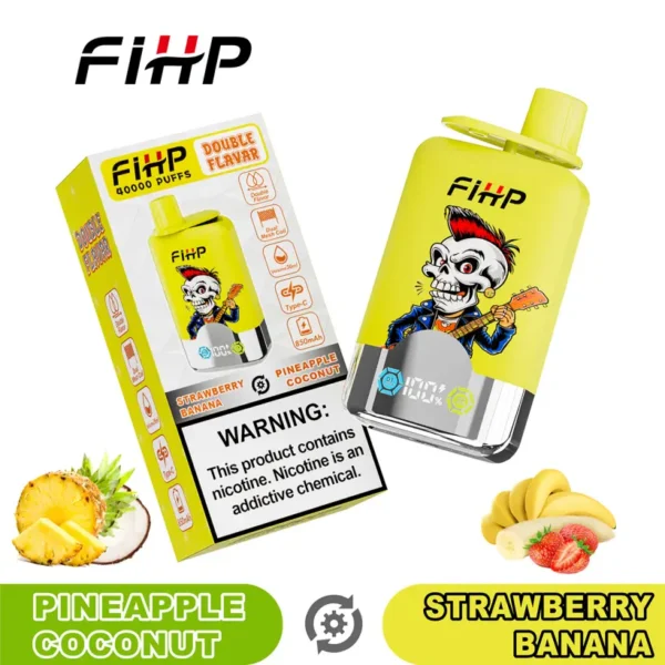 FIHP 40k Puffs 2 in 1 Double Flavors Disposable Vape 40000 EU Warehouse