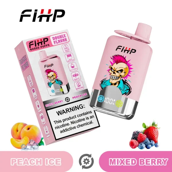 FIHP 40k Puffs 2 in 1 Double Flavors Disposable Vape 40000 EU Warehouse