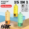 Fizzy 150k Puffs 15 in 1 Flavors Disposable Vape 150000 Free Shipping EU Warehouse