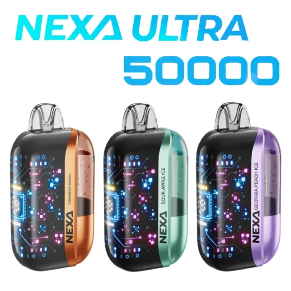 NEXA 50k Puffs Utral 50000 Crystal Disposable Vape With 20mg Nicotine Free Shipping