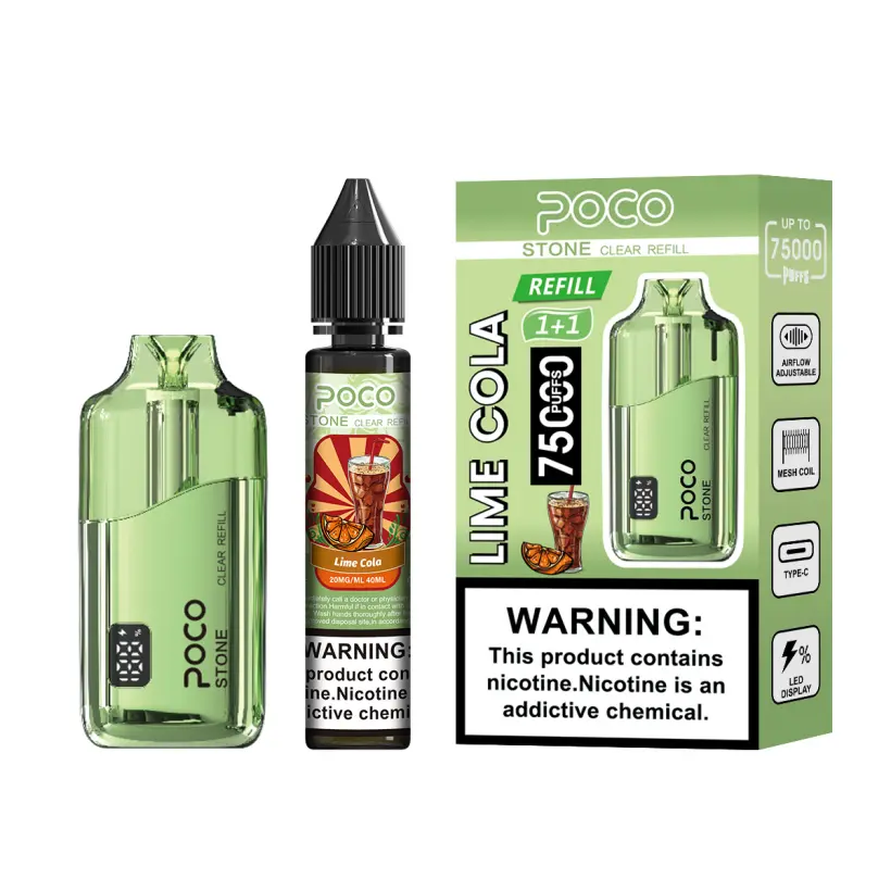 POCO 75k Puffs Stone Refillable Crystal Disposable Vape 75000 With 40ml Oil EU Warehouse 8 POCO 75k Puffs Stone Refillable Crystal Disposable Vape 75000 With 40ml Oil EU Warehouse