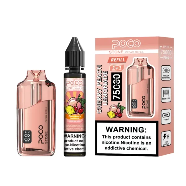POCO 75k Puffs Stone Refillable Crystal Disposable Vape 75000 With 40ml Oil EU Warehouse 12 POCO 75k Puffs Stone Refillable Crystal Disposable Vape 75000 With 40ml Oil EU Warehouse