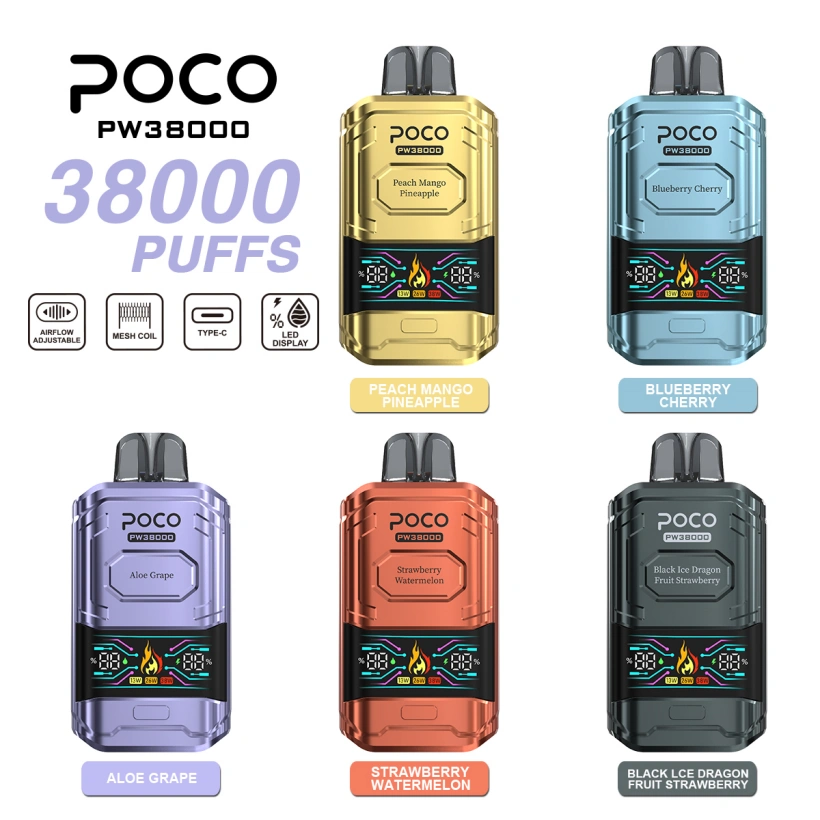 POCO PW 38000 Puffs 38K Best Disposable Vape Pen Free Shipping EU Warehouse 4 POCO PW 38000 Puffs 38K Best Disposable Vape Pen Free Shipping EU Warehouse