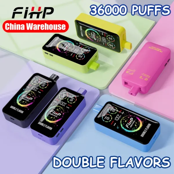 Puff 36k FIHP 36000 Puffs 2 in 1 Disposable Vape Pen Free Shipping China Warehouse