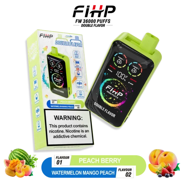 Puff 36k FIHP 36000 Puffs 2 in 1 Disposable Vape Pen Free Shipping China Warehouse