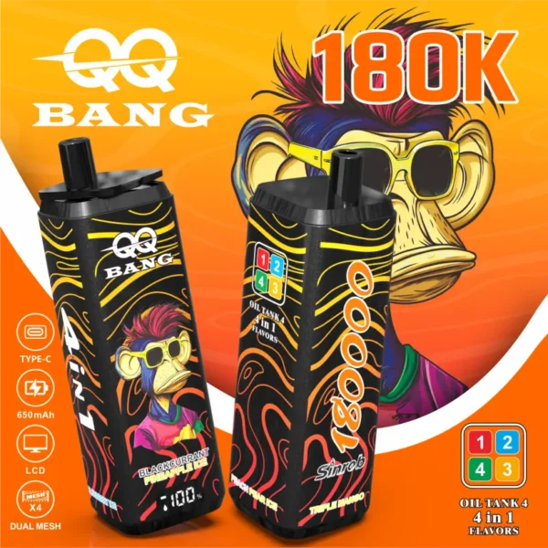 QQ Bang 180k Puffs 4 in 1 Disposable Vape 180000 Wholesale Free Shipping 15 QQ Bang 180k Puffs 4 in 1 Disposable Vape 180000 Wholesale Free Shipping