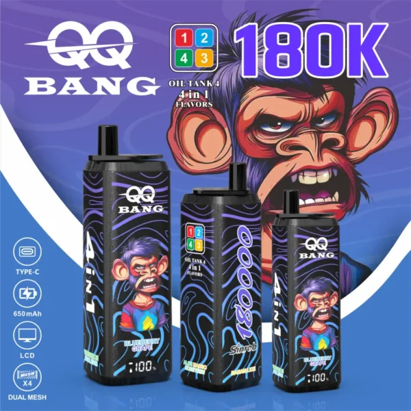 QQ Bang 180k Puffs 4 in 1 Disposable Vape 180000 Wholesale Free Shipping 14 QQ Bang 180k Puffs 4 in 1 Disposable Vape 180000 Wholesale Free Shipping
