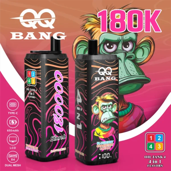 QQ Bang 180k Puffs 4 in 1 Disposable Vape 180000 Wholesale Free Shipping 13 QQ Bang 180k Puffs 4 in 1 Disposable Vape 180000 Wholesale Free Shipping