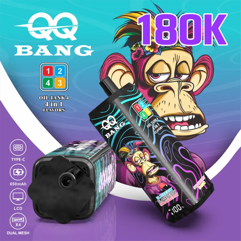 QQ Bang 180k Puffs 4 in 1 Disposable Vape 180000 Wholesale Free Shipping 4 QQ Bang 180k Puffs 4 in 1 Disposable Vape 180000 Wholesale Free Shipping