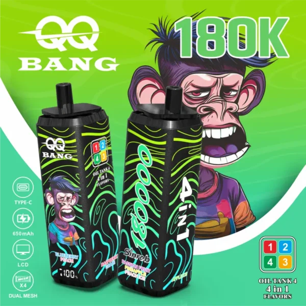 QQ Bang 180k Puffs 4 in 1 Disposable Vape 180000 Wholesale Free Shipping 10 QQ Bang 180k Puffs 4 in 1 Disposable Vape 180000 Wholesale Free Shipping