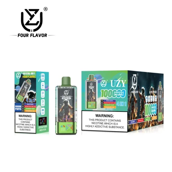 UZY 100K Puffs 4 in 1 Four Flavors Disposable Vape 100000 Fast Delivery EU Warehouse