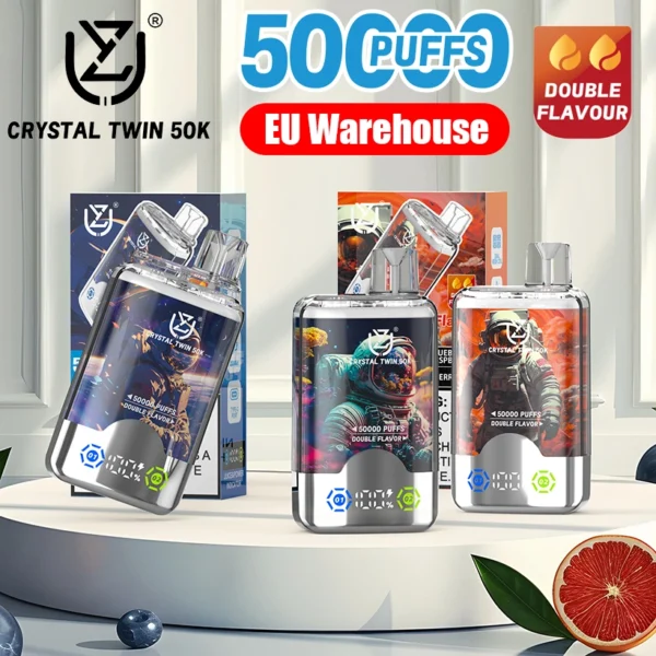 UZY 50K Puffs 2 in 1 Double Flavors Disposable Vape Shop 50000 EU Warehouse