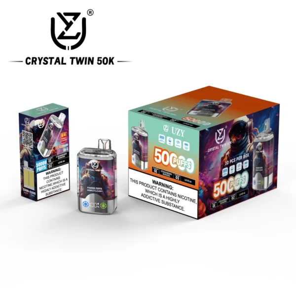 UZY 50K Puffs 2 in 1 Double Flavors Disposable Vape Shop 50000 EU Warehouse