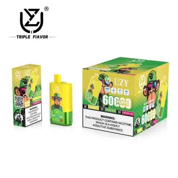 UZY 60K Puffs 3 in 1 Best Disposable Vape 60000 Free Shipping EU Warehouse