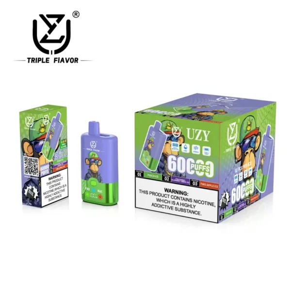 UZY 60K Puffs 3 in 1 Best Disposable Vape 60000 Free Shipping EU Warehouse