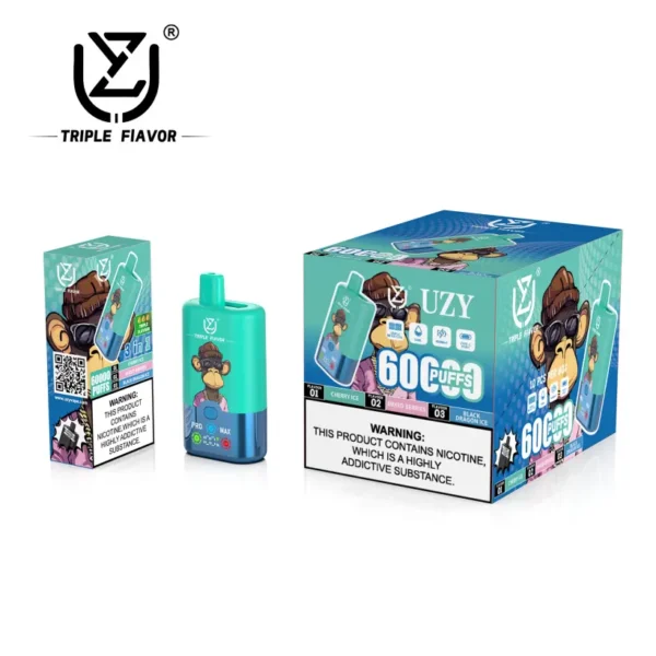 UZY 60K Puffs 3 in 1 Best Disposable Vape 60000 Free Shipping EU Warehouse