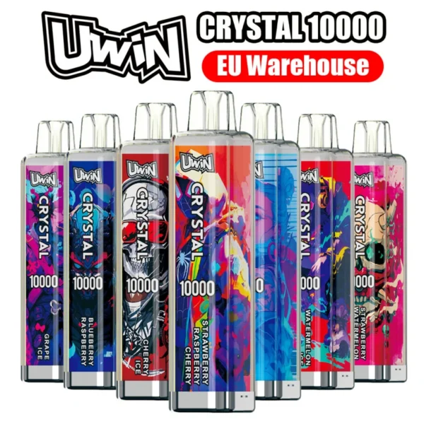 Uwin 10000 Puffs 10k Cheap Crystal Disposable Vape Free Shipping EU Warehouse
