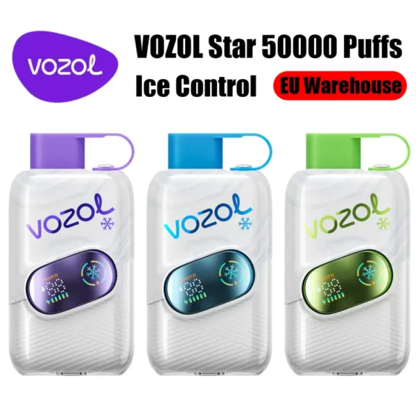 Vozol Star 50k Puffs 50000 Ice Control Disposable Vape Free Shipping EU Warehouse