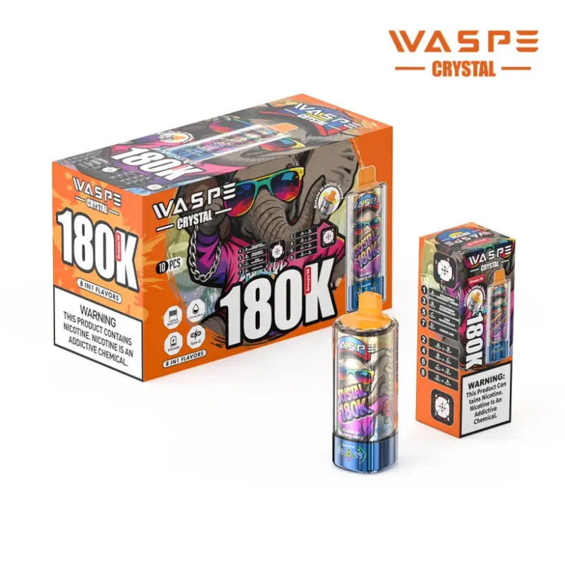 WASPE 180K Bulk Buying Guide for EU Retailers: Maximize Profit, Minimize Risk 2 WASPE 180K Puffs 8 in 1 Crystal Disposable Vape 180000 Free Shipping EU Warehouse