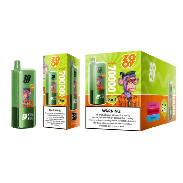 ZOOY 70K Puffs 70000 3 in 1 Triple Flavors Free Shipping EU Vape