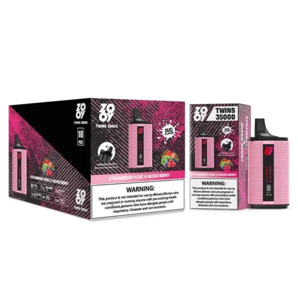ZOOY Twins 35K Puffs 2 in 1 Disposable Vape Wholesale 35000 EU Warehouse