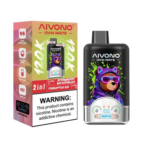 Aivono 120K Puffs 2 in 1 Flavors Avn Mate Disposable Vape Wholesale Free Shipping 11 Aivono 120K Puffs 2 in 1 Flavors Avn Mate Disposable Vape Wholesale Free Shipping
