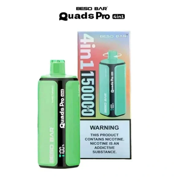 BESO BAR Quads Pro 150K Puffs 4 in 1 Fruit Flavored Disposable Vape Free Shipping