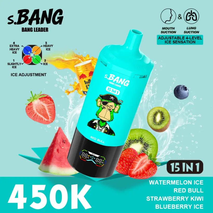 Bang Leader 450k Puffs 15 in 1 Multiple Flavors Disposable Vape Free Shipping 7 Bang Leader 450k Puffs 15 in 1 Multiple Flavors Disposable Vape Free Shipping