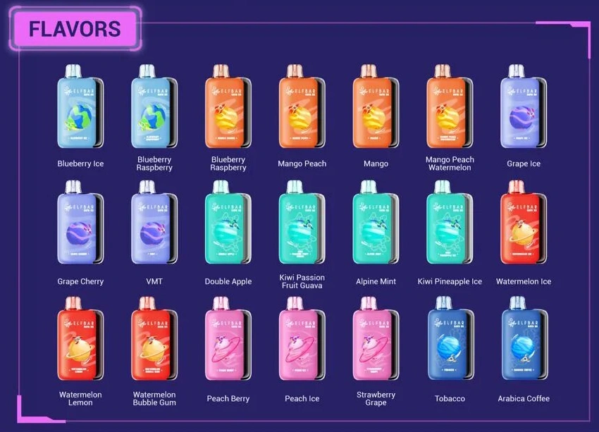 ELF BAR 25K Puffs 25000 RAYA D3 Disposable Vape EU Warehouse