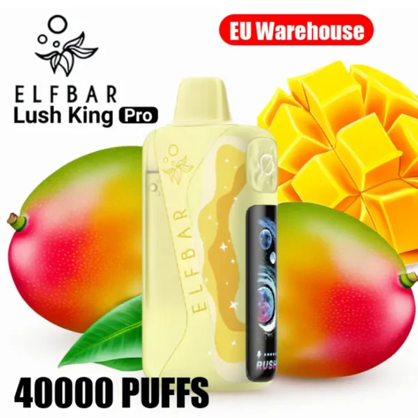 Cart 4 ELF BAR 40k Puffs 40000 Lush King Pro Disposable Vape Pen EU Warehouse