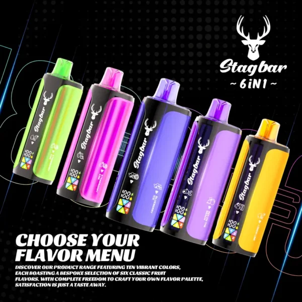 EU Warehouse Stagbar 180k Puffs 4 in 1 Disposable Vape Wholesale Free Shipping
