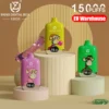 EU Warehouse UZY 15k Puffs 15000 Bang Digital Box Disposable Vape Free Shipping