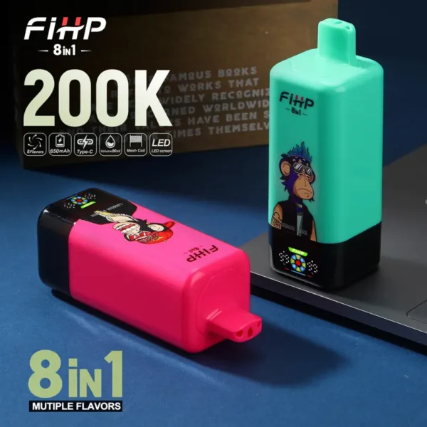 FIHP 200K Puffs 8 in 1 Disposable Vape 200000 Free Shipping EU Warehouse