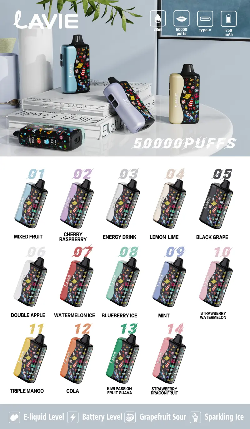 Lavie 50k Puffs 50000 Best Disposable Vape Wholesale Free Shipping