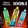 OKSO Tornado 100k Puffs 100000 Rechargeable Disposable Vape Pen Free Shipping