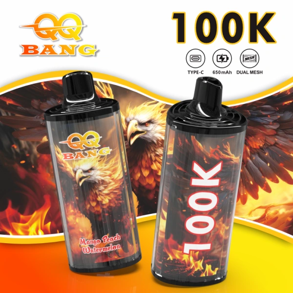 QQ Bang 100k Puffs 100000 Rechargeable Fruit Flavored Disposable Vape 2026 Free Shipping