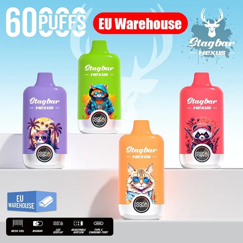 Stagbar 60k Puffs Nexus Disposable Vape 60000 EU Warehouse 1 Stagbar 60k Puffs Nexus Disposable Vape 60000 EU Warehouse