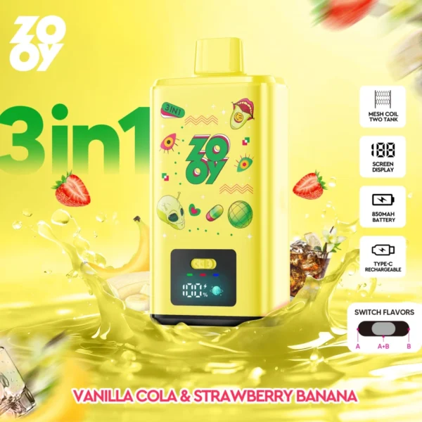 ZOOY 150K Puffs 150000 Triple Flavors 3 in 1 Disposable Vape Wholesale EU Warehouse